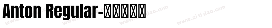 Anton Regular字体转换